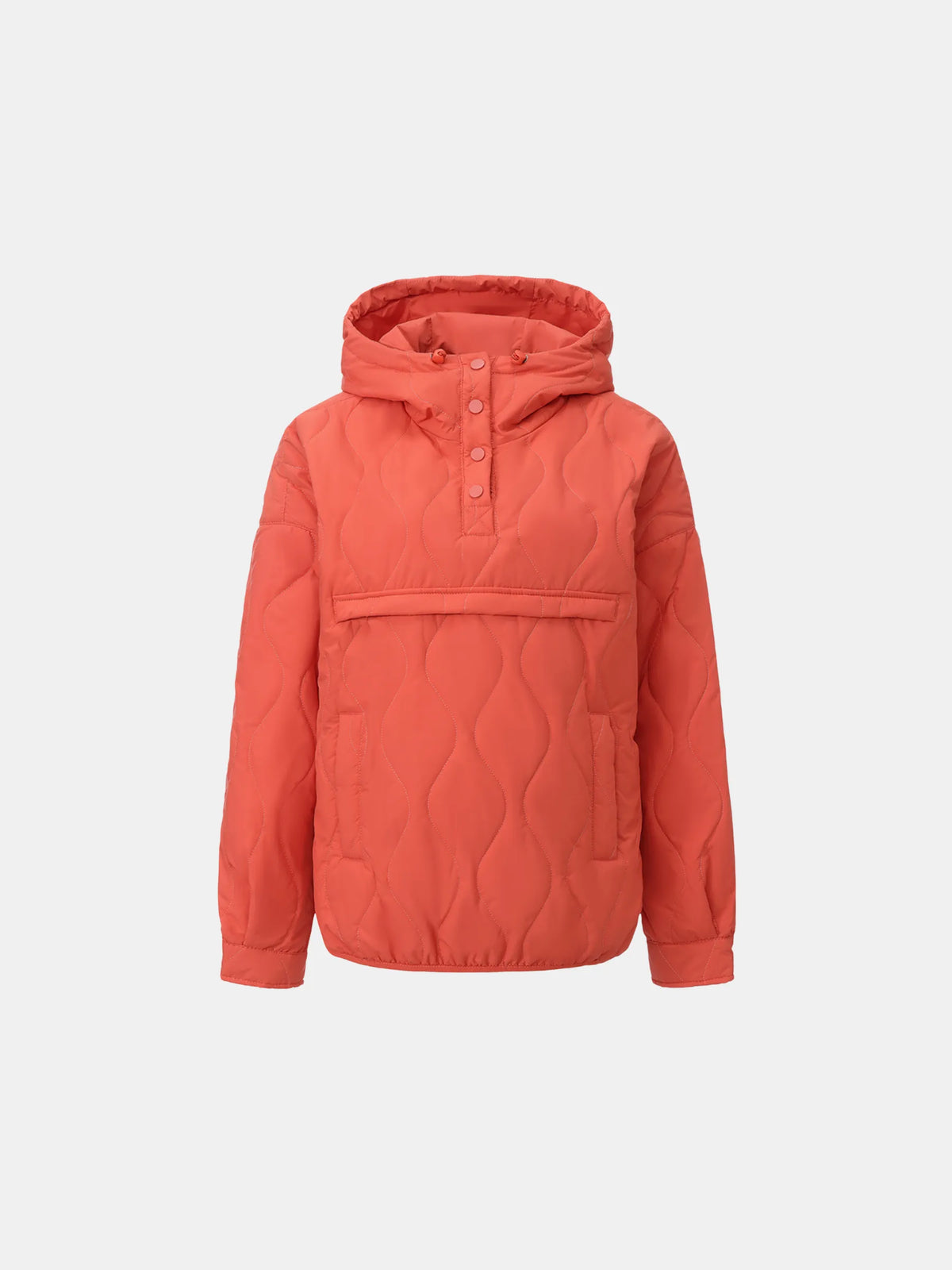 WarmCore™ Kangaroo Pocket Packable Quilted Puffer Hoodie