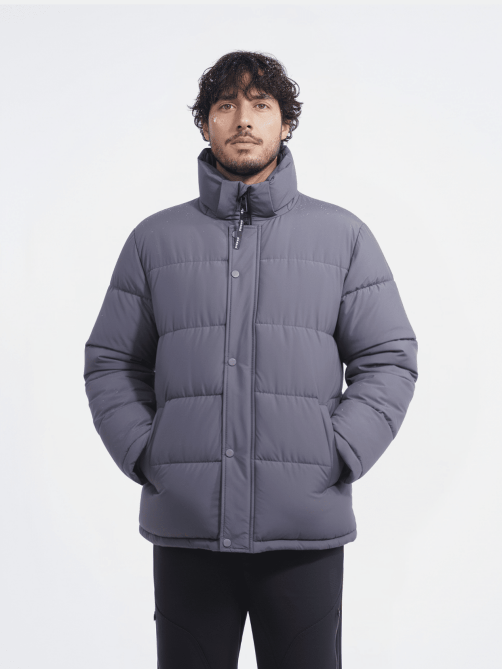 WarmCore™ Men's Detachable-Hooded Puffer Jacket