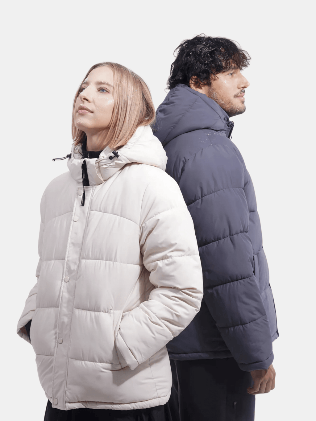WarmCore™ Men's Detachable-Hooded Puffer Jacket