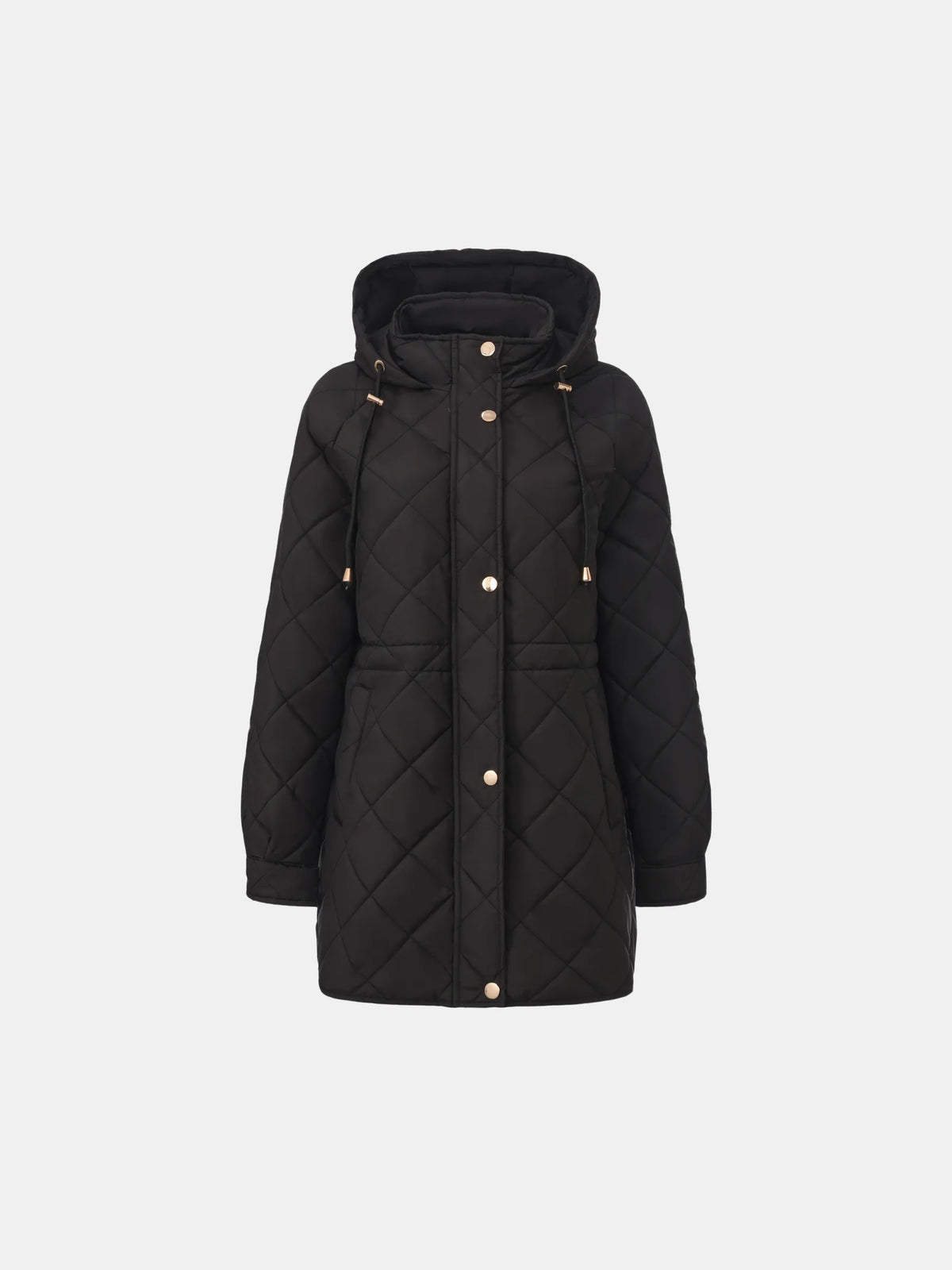 WarmCore™ Mid Length Diamond Quilted Puffer
