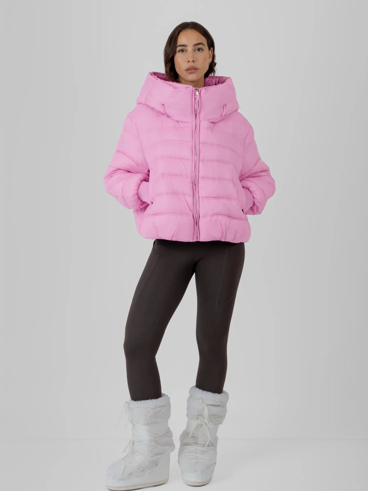WarmCore™ Oversized Hood Short Puffer Jacket