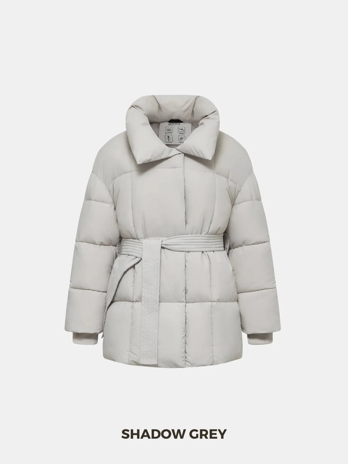 WarmCore™ Premium Mid Length Belted Puffer Jacket Women Casual Coat