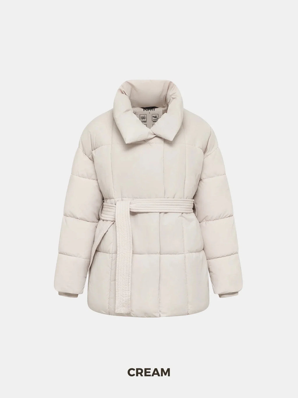 WarmCore™ Premium Mid Length Belted Puffer Jacket Women Casual Coat