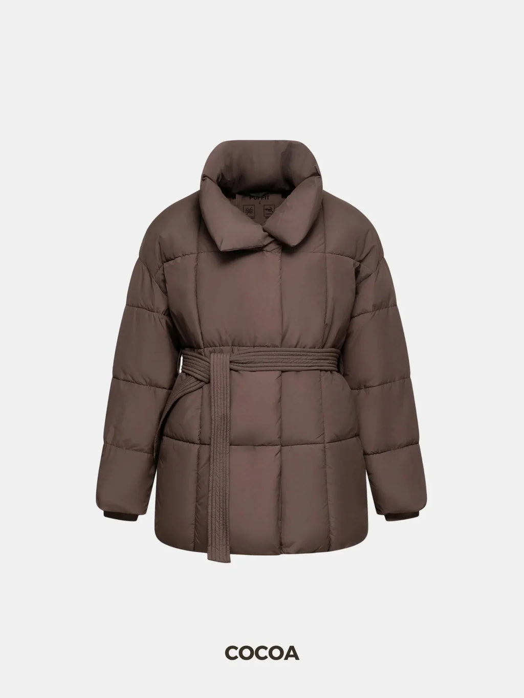 WarmCore™ Premium Mid Length Belted Puffer Jacket Women Casual Coat