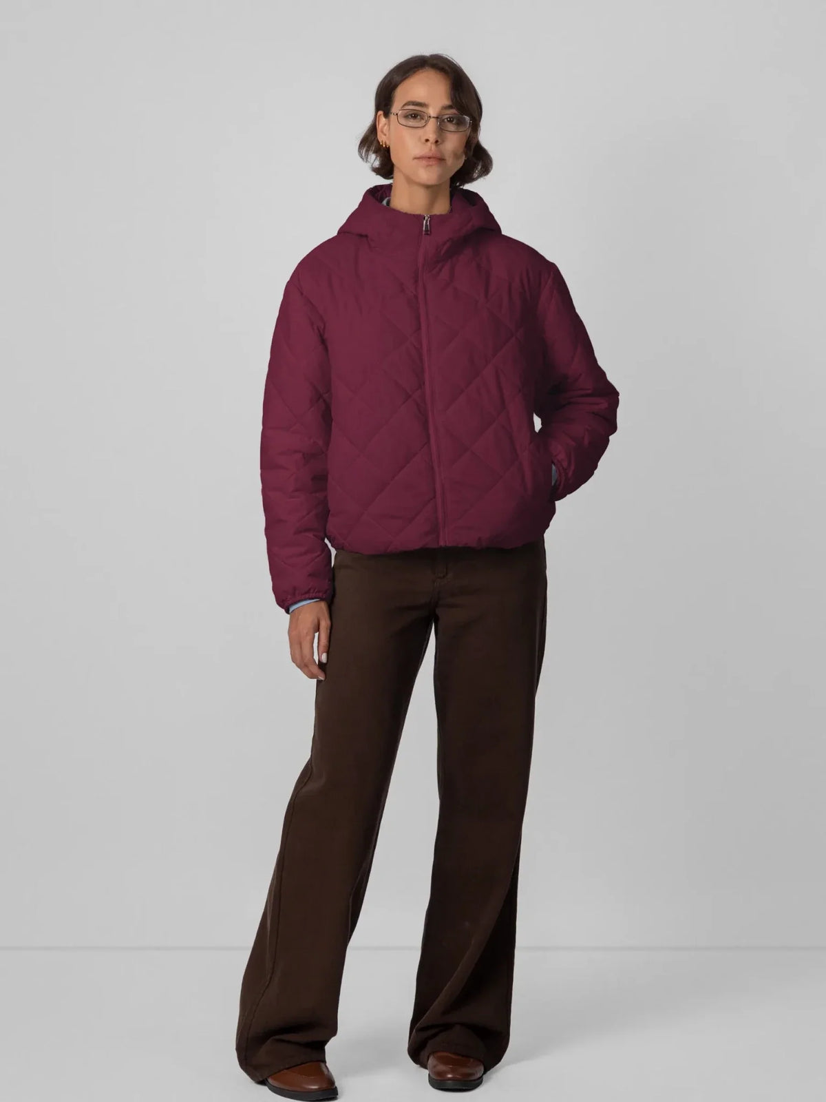 WarmCore™ Short Diamond Quilted Jacket